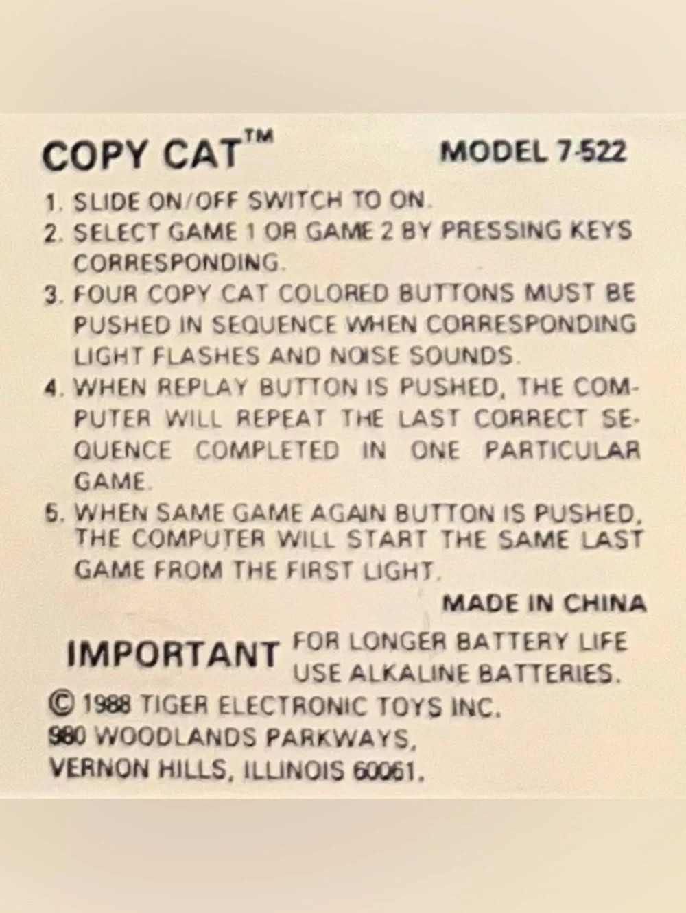 Tiger this 1988